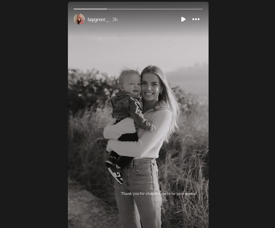 A.J. Greer's partner IG @taygreer__